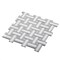 Apollo Tile Sample of Desert White Basket Weave  10.9"x10.9" Marble Mosaic Tile APLSAH99B37EC90 Sample - alternate 1